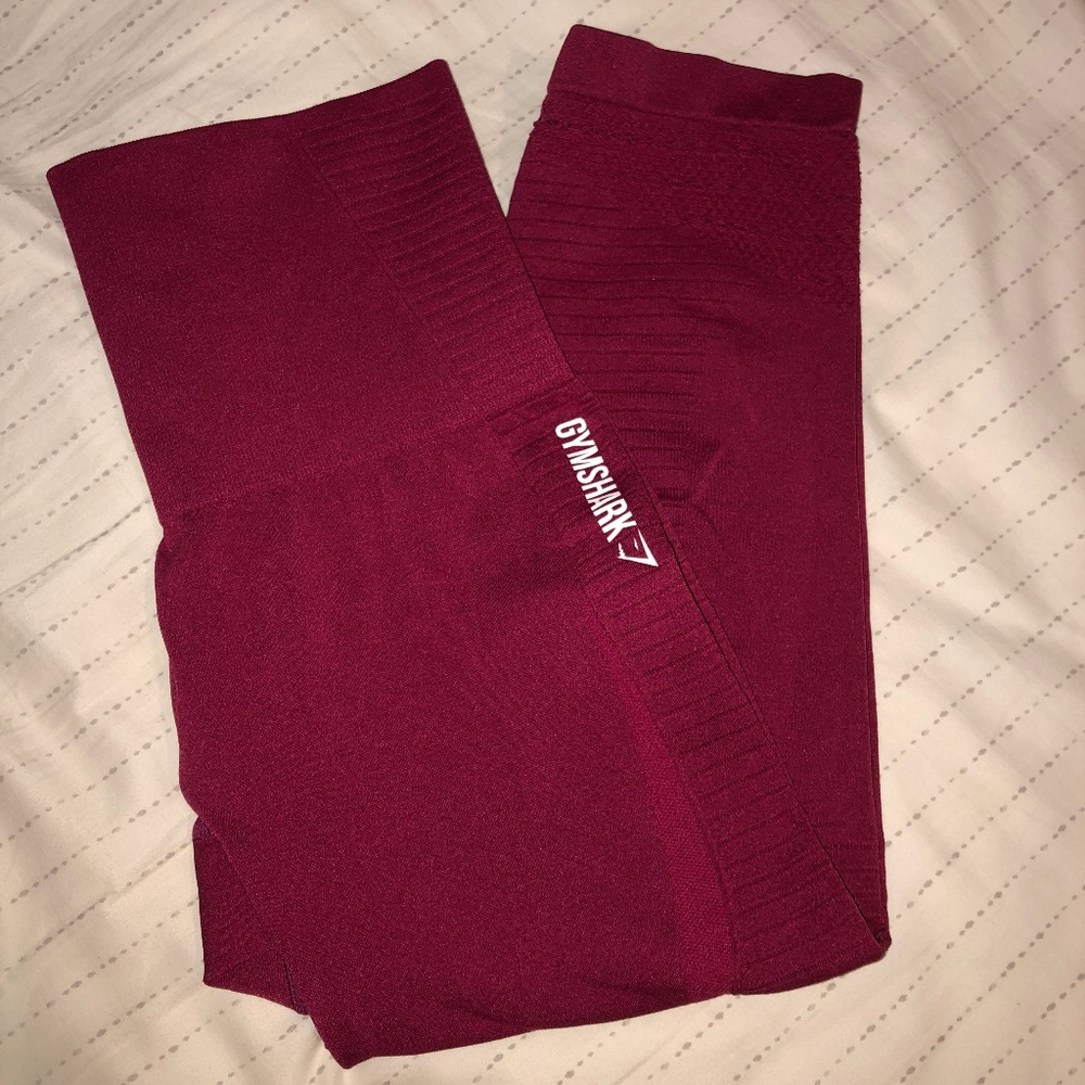 gymshark high waisted seamless cropped leggings